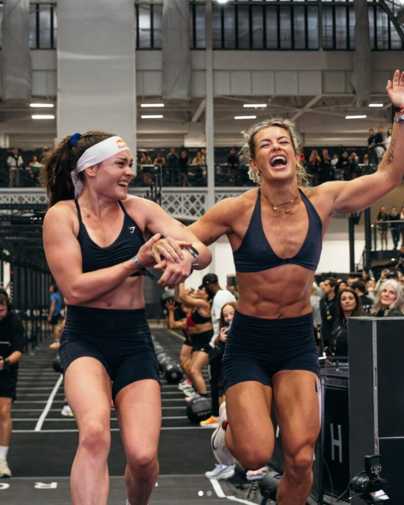 elite females at HYROX Lucy and Sinead