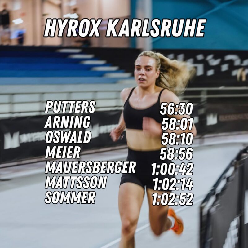 Henrike Mauersberger races at HYROX in a preview of the Pro Women and Pro Men competing at HYROX Karlsruhe 2026.